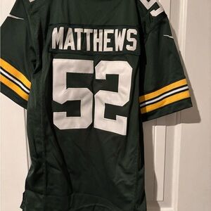 NFL Dark Green Nike Team Jersey with White and Yellow Accents